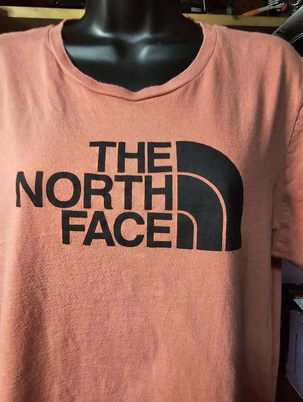 North Face Peach Colored Tshirt  Size XLG - Picture 2 of 5